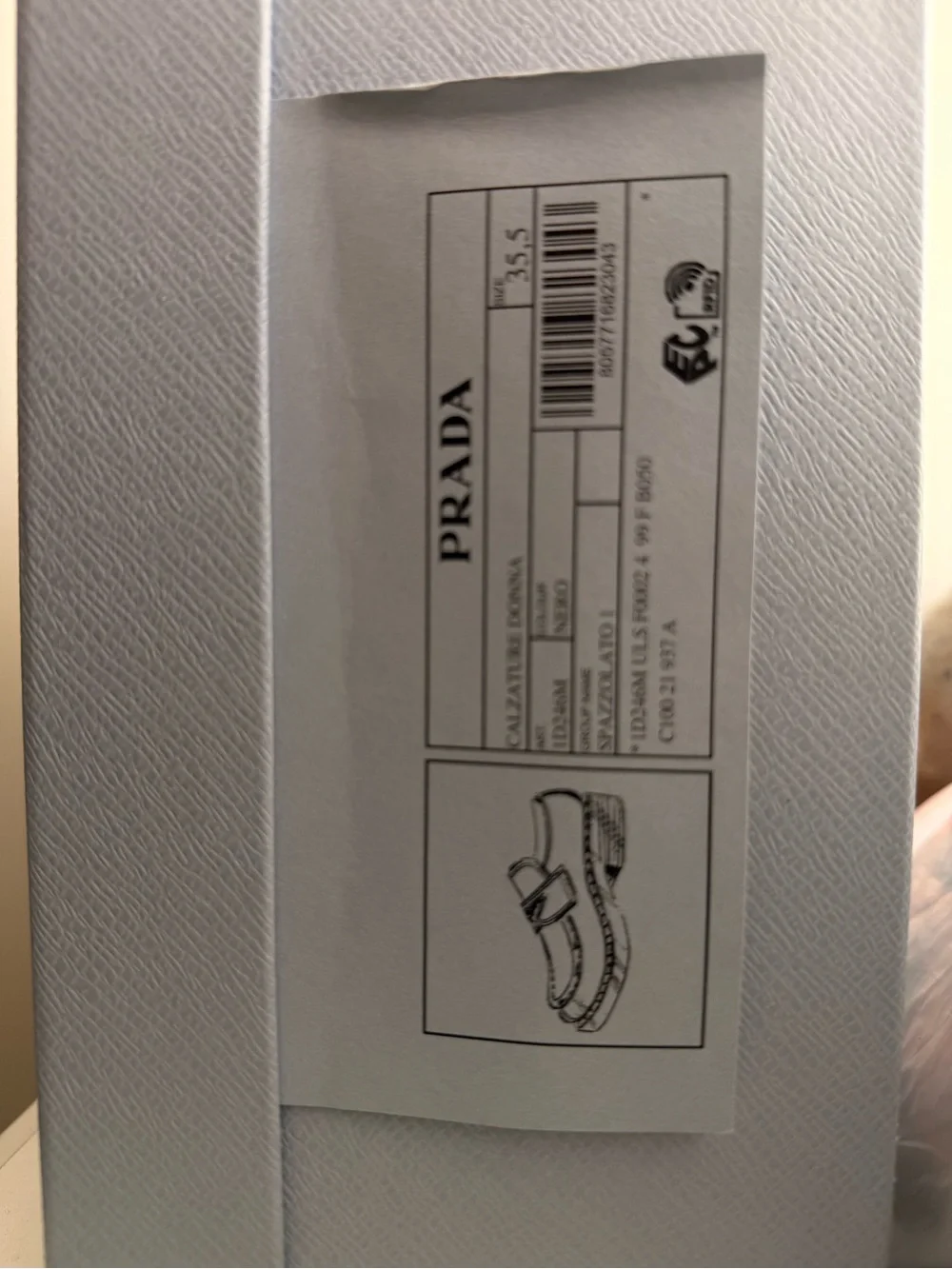 Prada Black Patent Leather Logo Penny Loafers